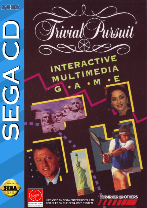 Trivial Pursuit (USA) Sega CD Game Cover